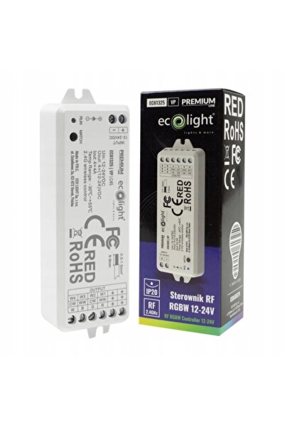 ecolight Controler pentru benzi LED RGBW 16A 12-24V Radio 4 canale 1 zonă IP20