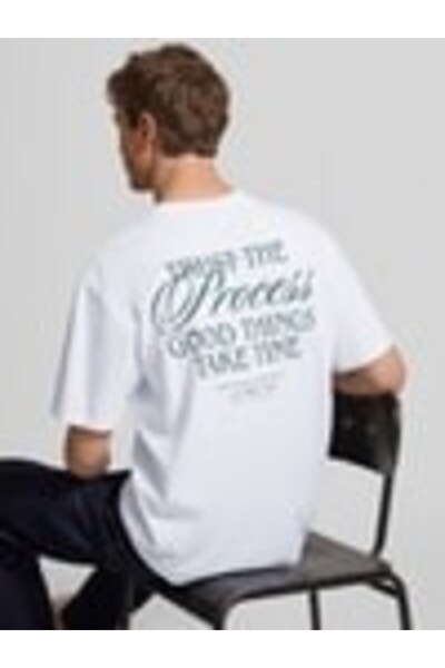 Only & Sons Only&Sons Onscaspian Airflex Process Boxy Ss Tee White Men's T-Sh...