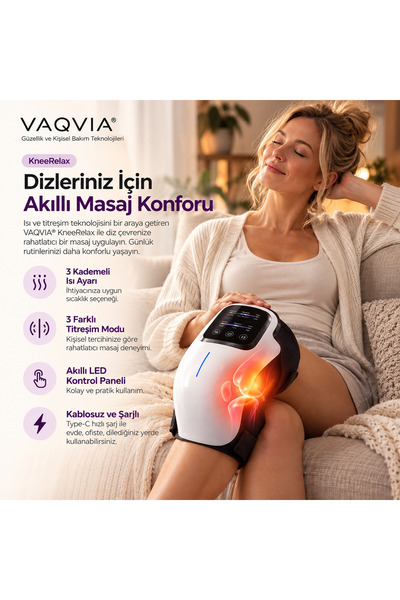 ® KneeRelax – Isıtmalı Diz Masaj Cihazı