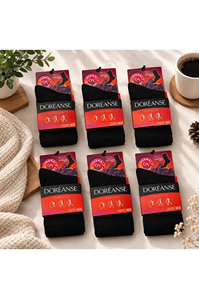 Doreanse Women's 6-Piece Thermal Double Sole Socks