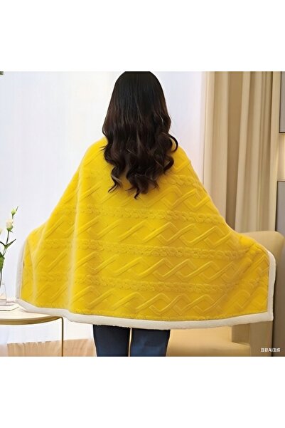 NO BRAND HĂIȚĂ BLUZĂ PONCHO PĂTURĂ CALDĂ ȘI MOALE CU ÎNCHIDERE