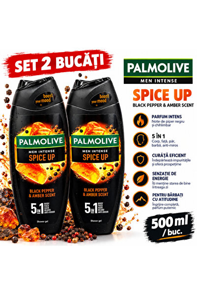 Palmolive Set 2x 500ml Gel de duș pentru bărbați Intense Spice up