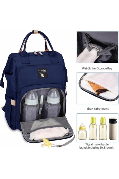 NO BRAND Rucsac pentru îngrijirea bebelușului, de călătorie, termic, pentru t...