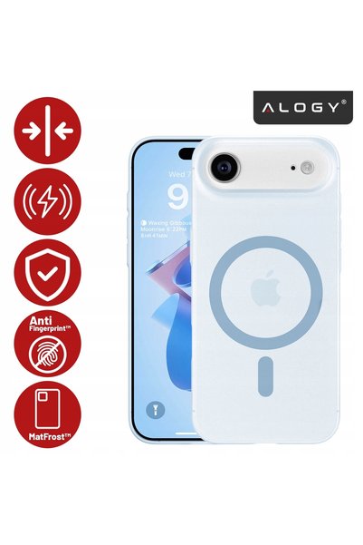 ALOGY Husă pentru Apple iPhone 17 Air – carcasă mată compatibilă cu MagSafe, ...