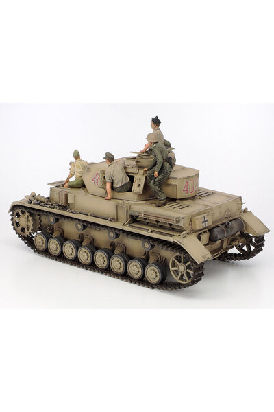 TAMIYA 1/35 PzKpfw IV Ausf. F + Motocicletă DKW NZ350 Afrika Korps 25208