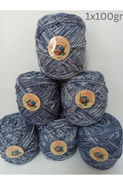 İPEK YÜN İPLİK DÜNYASI Wool Acrylic Batik Knitting Yarn 100Gr