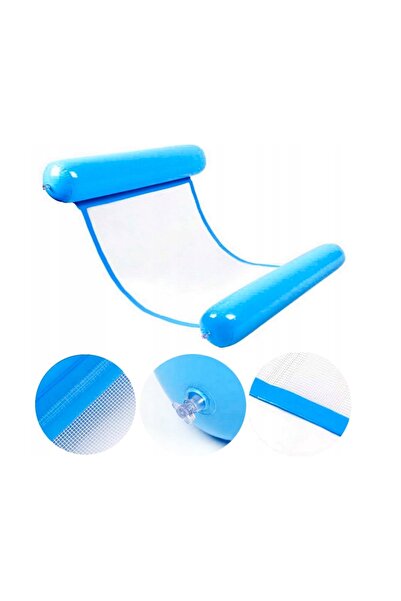 MAVERICK Hamac de apă gonflabil, saltea, șezlong pentru piscină, cu plasă, pe...