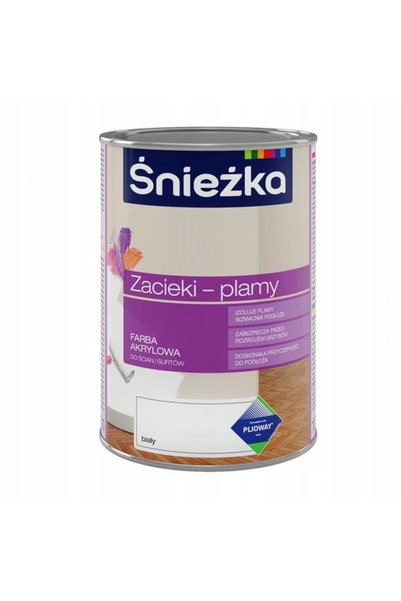 Śnieżka Vopsea albă pentru pete și urme 1L