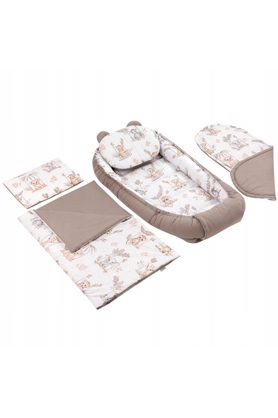 Jukki Set bebeluși din bumbac 5 piese XXL COCOON