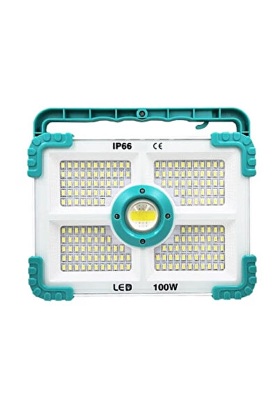 OEM Proiector LED cu încărcare solară și USB 100W 180 LED-uri Panou solar înc...