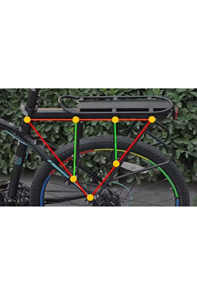 NO BRAND Portbagaj spate bicicletă, suport bagaje, din aliaj de aluminiu, uni...