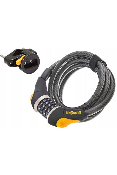 NO BRAND OnGuard Lacăt pentru bicicletă CU CABLU ROBUST 12x185 CU COD