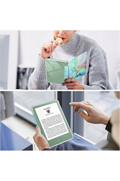 NO BRAND Husă transparentă elegantă pentru tabletă, cu protecție pentru ecran...