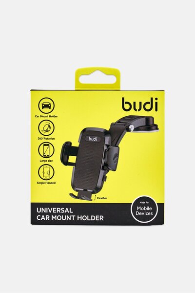 Budi Universal Car Mount Holder Rotating, Black