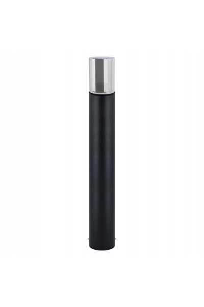 GoLED Lampă de grădină verticală de exterior, neagră, cu sticlă cromată, 80cm...