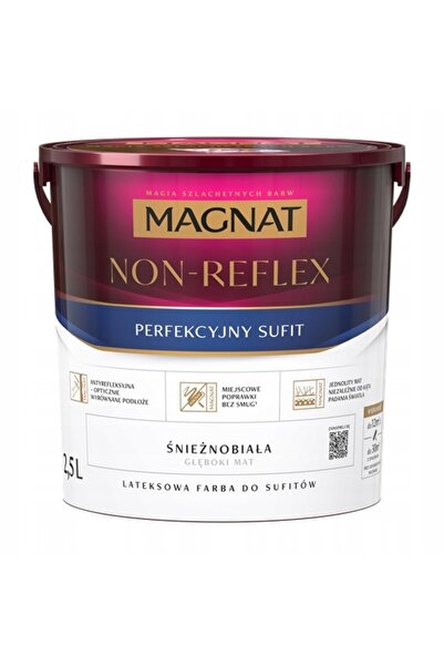 MAGNAT Vopsea lavabilă antireflex pentru tavane, albă, 5L