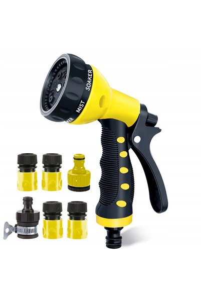 NO BRAND Set furtun de 30M, tambur pulverizator cu cărucior, conector pistol ...