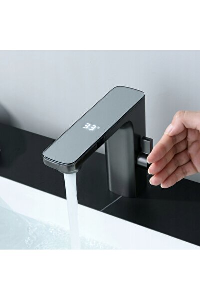 Hydrosana BATERIE DE BAIE FĂRĂ ATINGERE F14-GR GRI LCD F14-GR