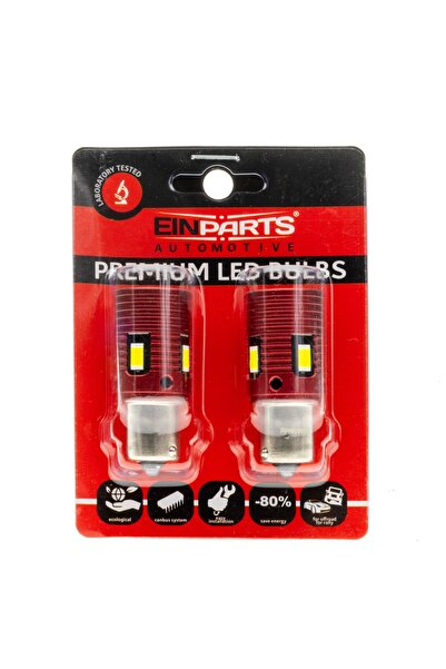 EinParts Automotive Becuri LED EINPARTS P21W 1156 12V CANBUS 6000K PENTRU MAȘ...