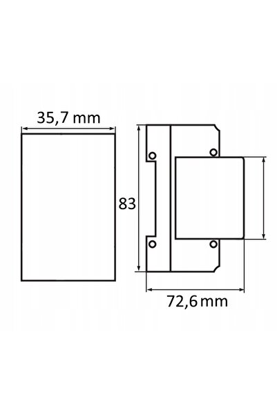 ecolight Întrerupător diferențial, 25 A, 30 mA, 2 poli, tip A, 6 kA, RCD pent...