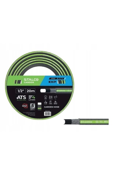 Stalco Furtun de grădină EXP 3/4″ 50m, ranforsat, 3 straturi S102063450