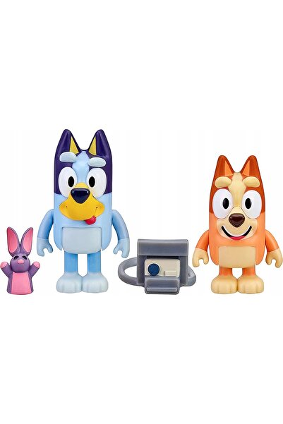 Moose Toys Bluey Blue - Set de figurine pentru jocul de rol de fotograf, pach...