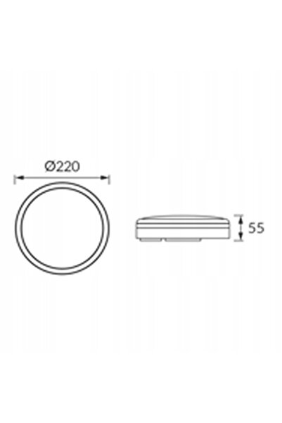 GoLED LAMPĂ DE EXTERIOR PLAFONIERĂ GRĂDINĂ BALCON TERRASĂ LED 12W/15W/18W ALB...