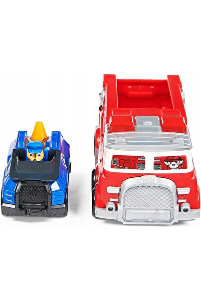 Spin Master Toys Far East Set de urmărire auto PSI PATROL Camion de pompieri