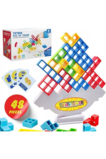 Tetra Puzzle turn educativ pentru copii, cadou turn, 48 de piese