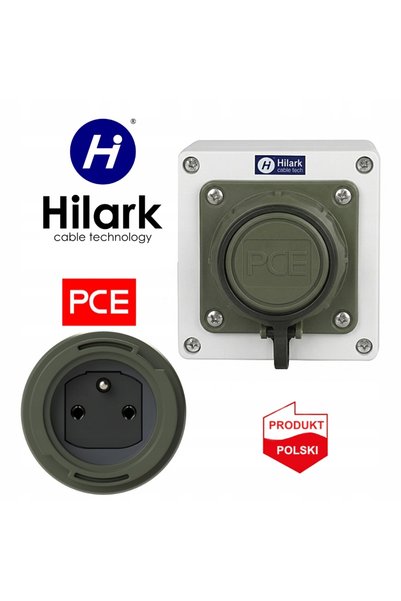 Hilark Tablou de distribuție militar, montat la vedere, priză PCE 16 A, 230 V...