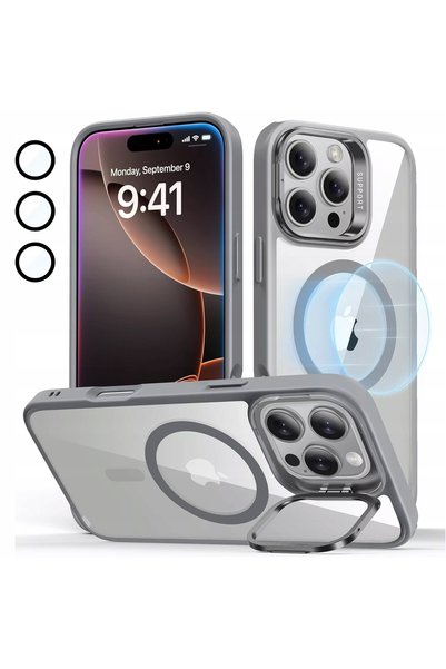 ALOGY Husă hibridă de protecție pentru Apple iPhone 16 Pro Max KickStand Hybr...