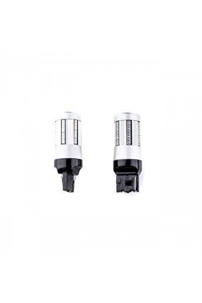 EinParts Automotive Becuri LED W21W pentru mașini, roșii, 12V, 66 LED-uri SMD