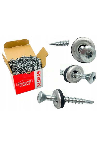 Klimas Wkret-Met Șurub agricol pentru lemn TORX 4,8 X 35 RAL 9010 250 buc. WD...