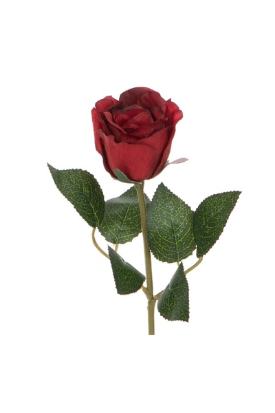OEM Floare Artificială Trandafir Roșu 30 cm – Decor Realist pentru Casă și Ev...