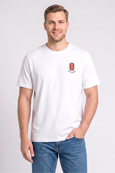 Common People Men Crew Neck Short Sleeve Graphic Print T-Shirt, White