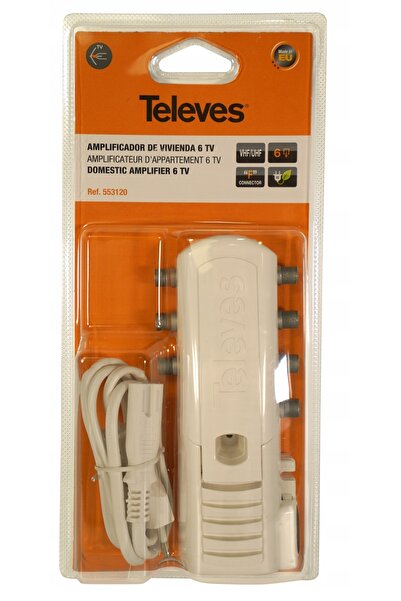 NO BRAND Amplificator de antenă DVB-T2 Splitter pentru 6 televizoare, ajustar...