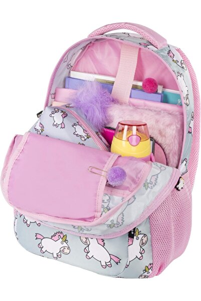 NO BRAND Rucsac școlar cu multiple compartimente, rezistent, la modă, cu desi...