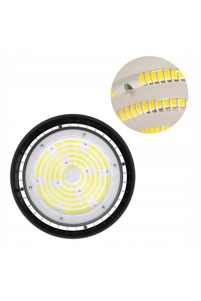 NO BRAND Lampă industrială UFO HighBay 150W 5000K cu sursă de alimentare Phil...