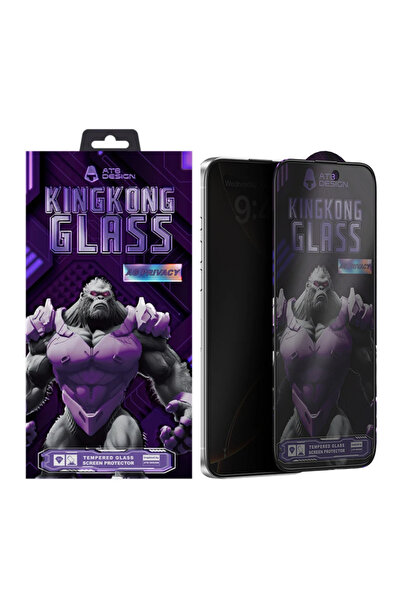 ATB Folie Privacy Mata, Anti-Amprente, KingKong Diamond Armor pentru iPhone 1...