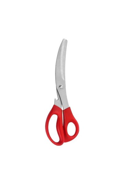 Choice Red Stainless Steel Scissors Functional Vegetable Food Scissors Kitche...