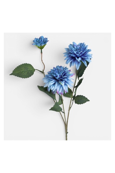 OEM Floare Artificială Dalie Albăstra 71 cm – Decor Realist pentru Casă și Ev...