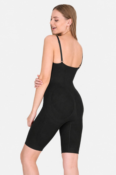 Esbersi Women's Full Length Underbust Graffed Jumpsuit Corset