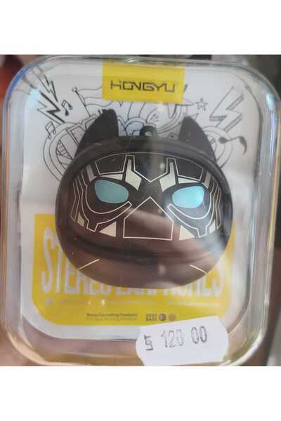 Generic Brand Căști Audio In-Ear Wireless Bluetooth, Design Supererou Negru