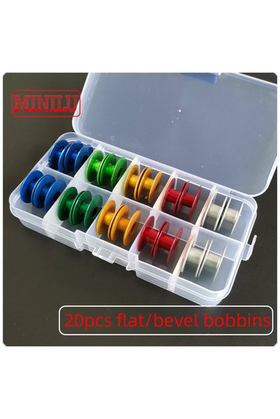 Choice مجموعة بكرات خيط 5 ألوان BC-DB1-NBL مجموعة بكرات زنبركية على شكل حرف M...
