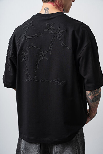Respire Tricou Oversize Bărbați Respire, Tricou Supradimensionat Streetwear c...