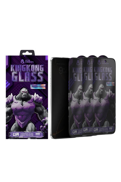 ATB Pachet X3 Folii Privacy Mate, Anti-Amprente, KingKong Diamond Armor pentr...
