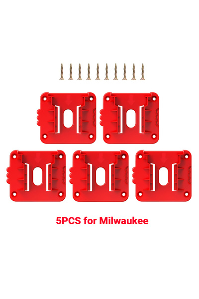 Choice 5PCS 1-10PCS Power Tools Lithium Battery Holder Storage Fixed Bracket ...
