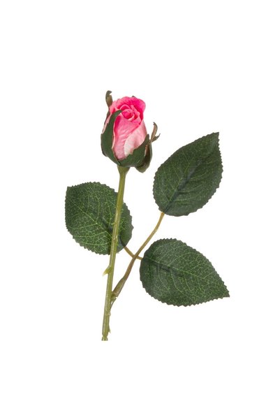 OEM Floare Artificială Trandafir cu Boboc Roz 21 cm – Decor Realist pentru Ca...