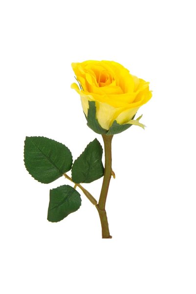 OEM Floare Artificială Boboc de Trandafir Galben 30 cm – Decor Realist pentru...