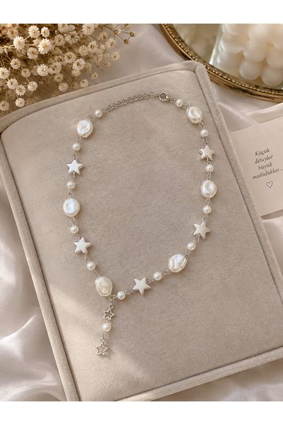 REMBER JEW Y2k pearl dreamy star necklace